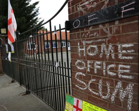 Under the proposals, the RAF Barnham site could house 1,000 asylum seekers.Photograph: Martin Pope/Getty Images
