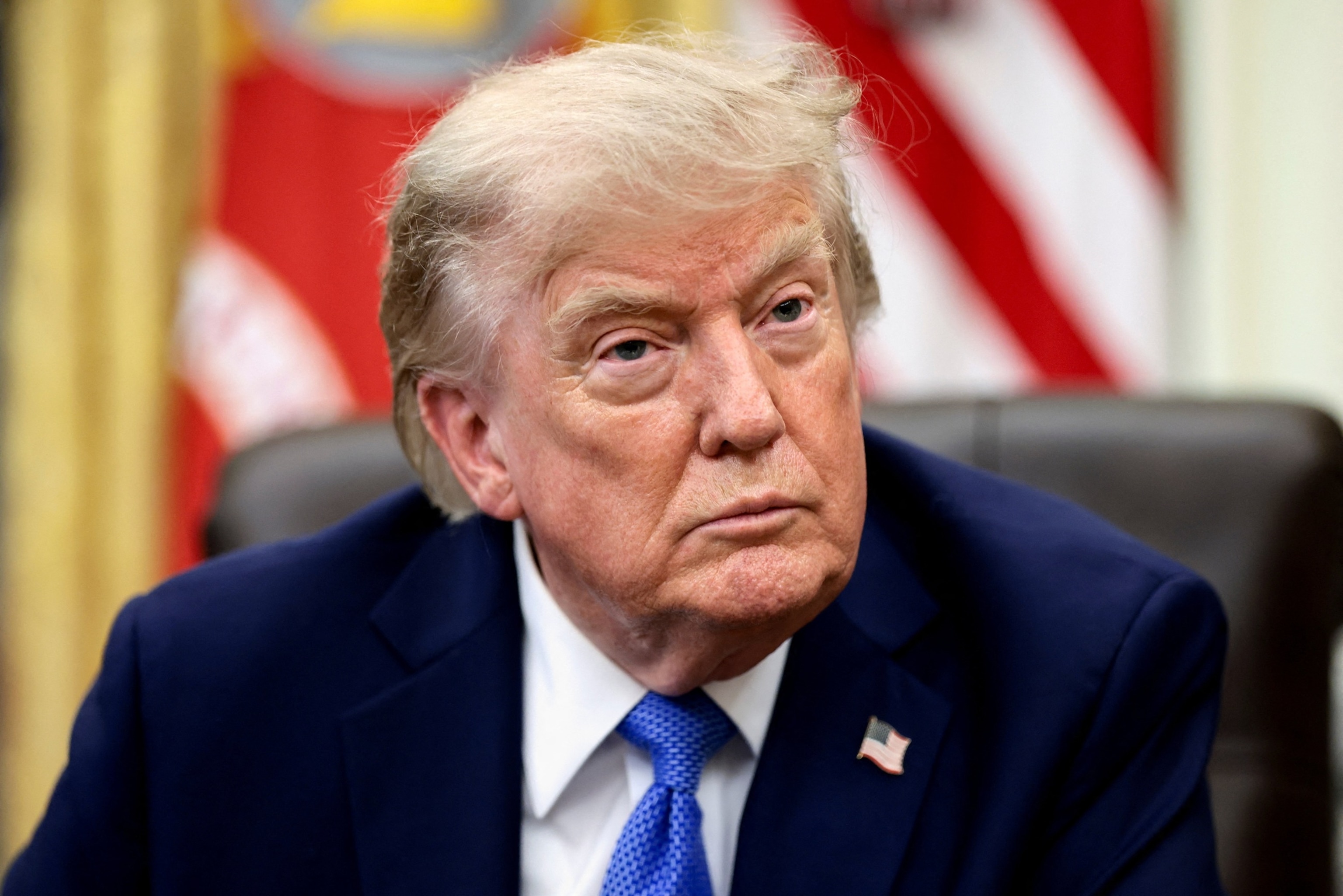 President Donald Trump attends an event to sign executive orders related to birthright citizenship and the polysilicon industry, in the Oval Office at the White House in Washington, August 6, 2026.Evelyn Hockstein/Reuters
