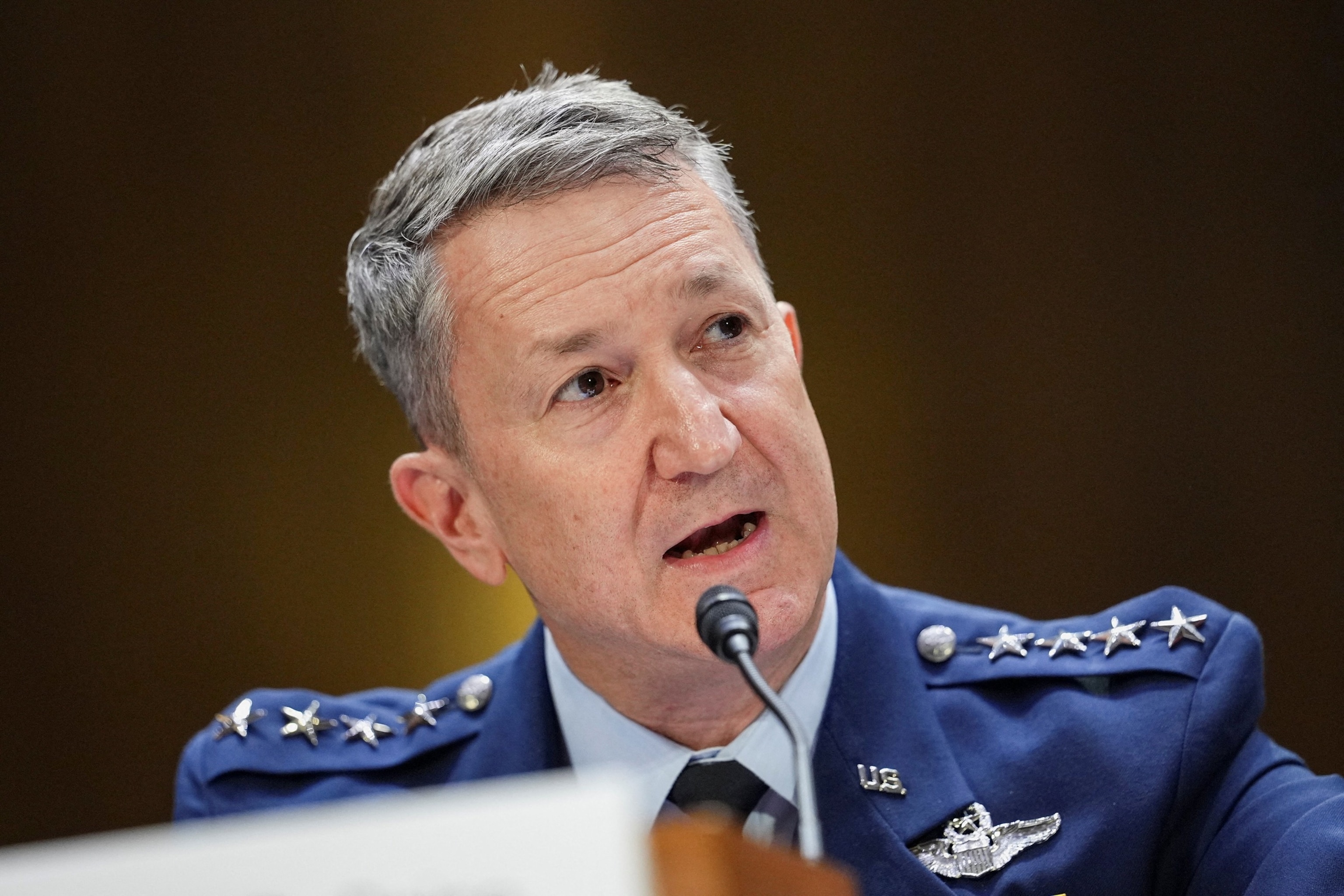 Chairman of the Joint Chiefs of Staff General Dan Caine testifies during a Senate Appropriations Committee hearing on President Donald Trump's supplemental funding request for the Department of Defense, in Washington, July 21, 2026.Eric Lee/Reuters