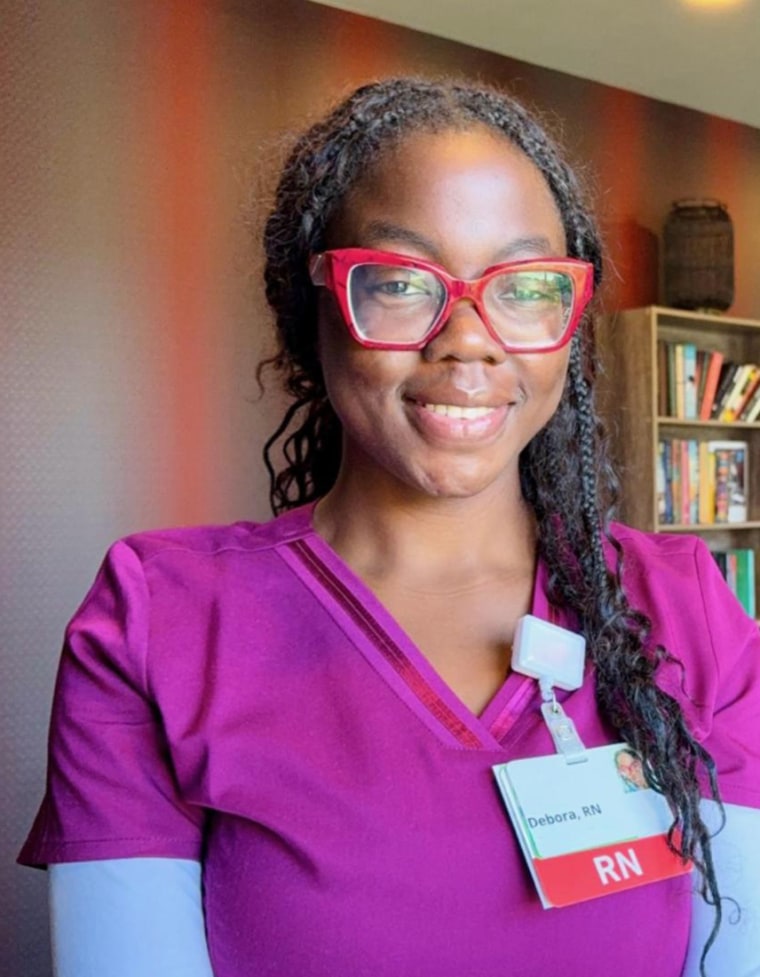 Debora Kapisha, a medical-surgical nurse who works with dialysis patients, has a pending asylum case, according to colleagues.Courtesy of the Kapisha family