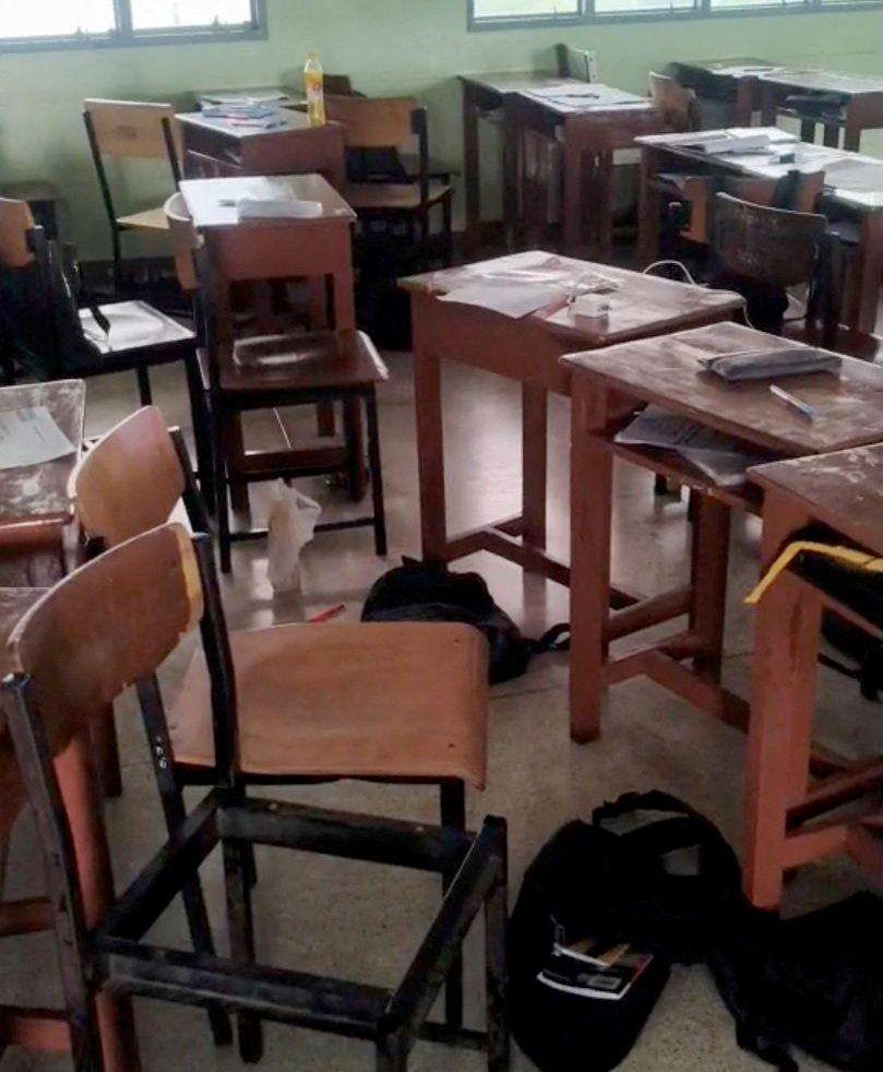 Image caption,Authorities say the 14-year-old shot five teachers dead, and more than 30 injuries have been reported