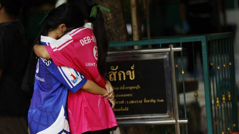 Image caption,The shooting at Debsirin Nonthaburi School is the second in Thailand this year