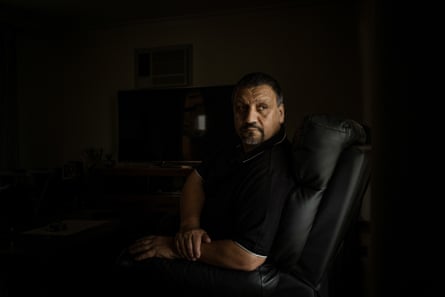 Spiros Vasilakis’ mother died at St Basil’s during the outbreak and he has attended the inquest every day. ‘It still hurts for all of us families here,’ he says.Photograph: Christopher Hopkins/The Guardian