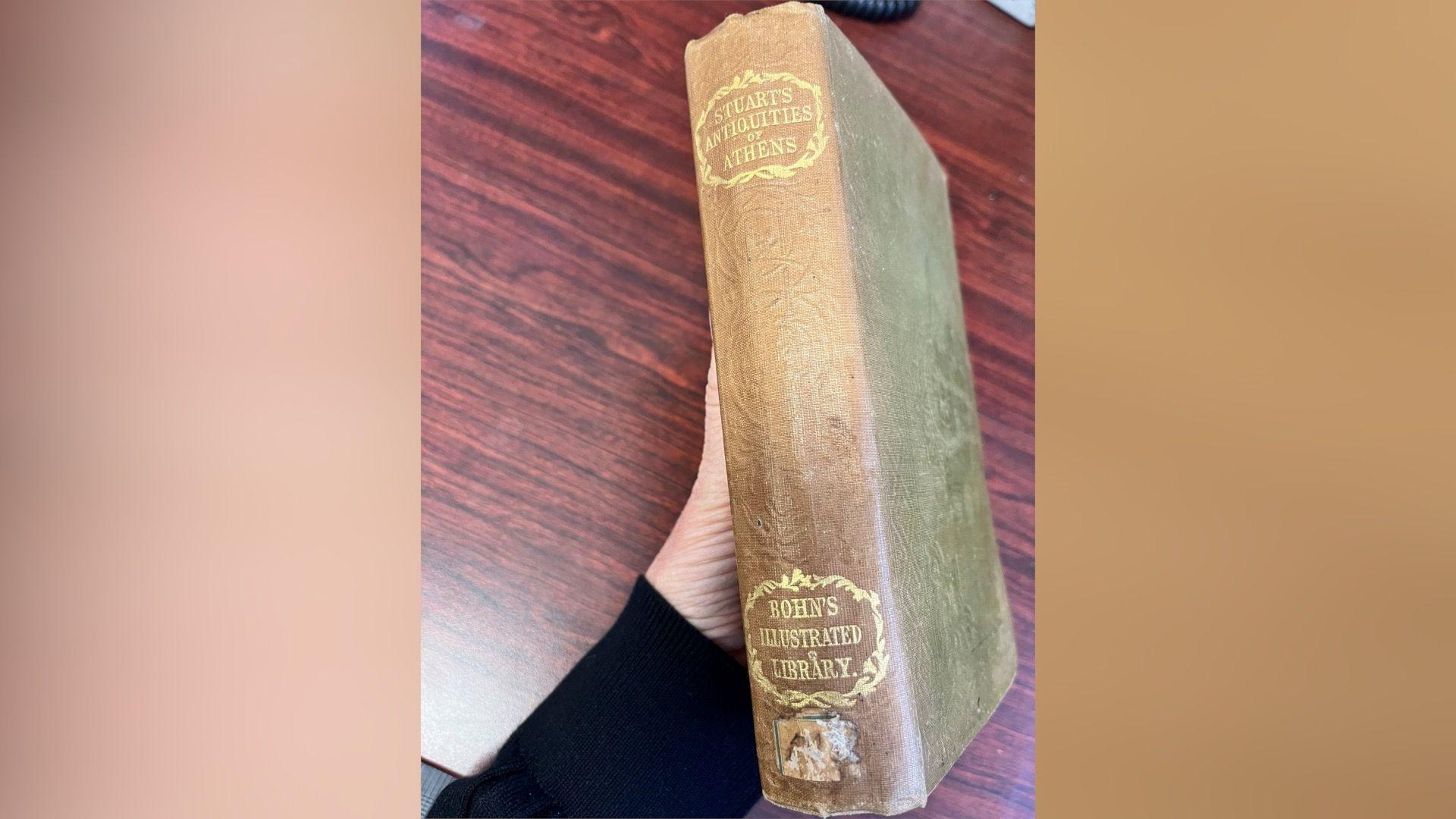 Image caption,The book was a little water damaged but otherwise in a good condition