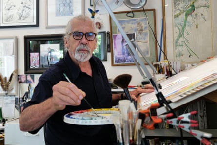 Hansen, in his gallery and studio in Bolinas.Photograph: Nick Czap