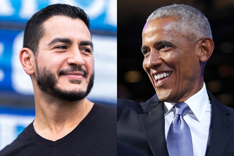Abdul El-Sayed; Barack Obama.Getty Images file