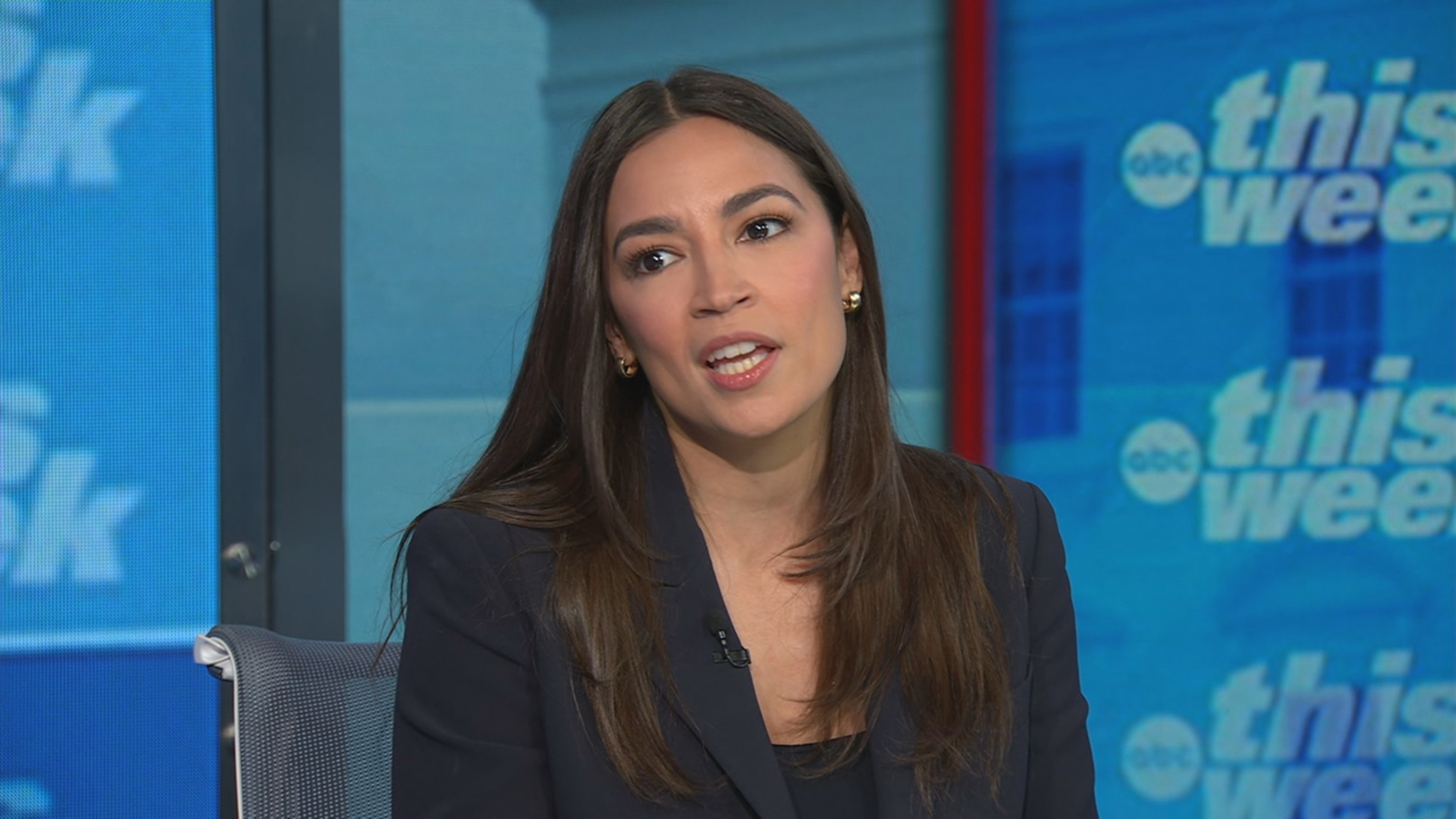 Rep. Alexandria Ocasio-Cortez, D-N.Y., appears on ABC News' "This Week" on Aug. 9, 2026.ABC News