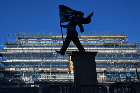 Banksy artwork in Waterloo Place.Photograph: Richard A Brooks/AFP/Getty Images