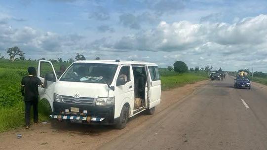 Image caption,The Nigerian army said all of the hostages were rescued without any casualties