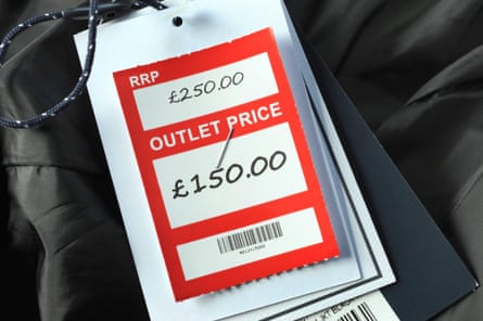 The government wants to ensure RRP prices cannot be used misleadingly.Photograph: Rosemary Roberts/Alamy