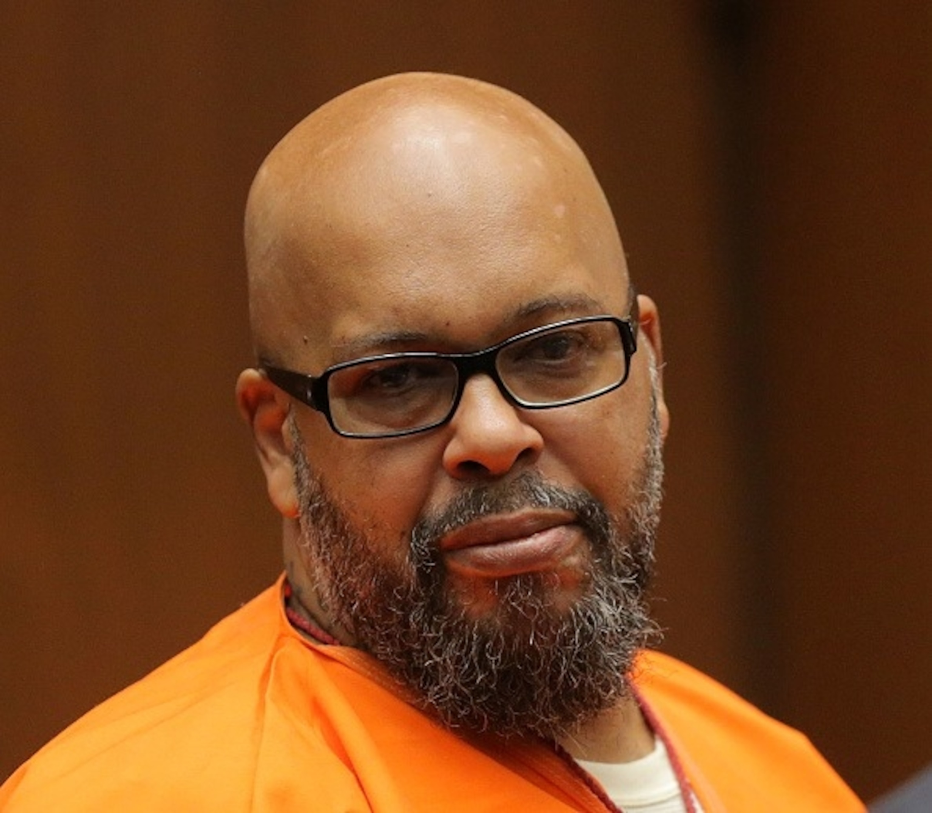 Marion "Suge" Knight appears at the Clara Shortridge Foltz Criminal Justice Center, October 4, 2018, in Los Angeles, California, for a sentencing hearing connected to a 2015 hit-and-run voluntary manslaughter charge. (Photo by Pool David McNew/Getty Images)Pool/Getty Images