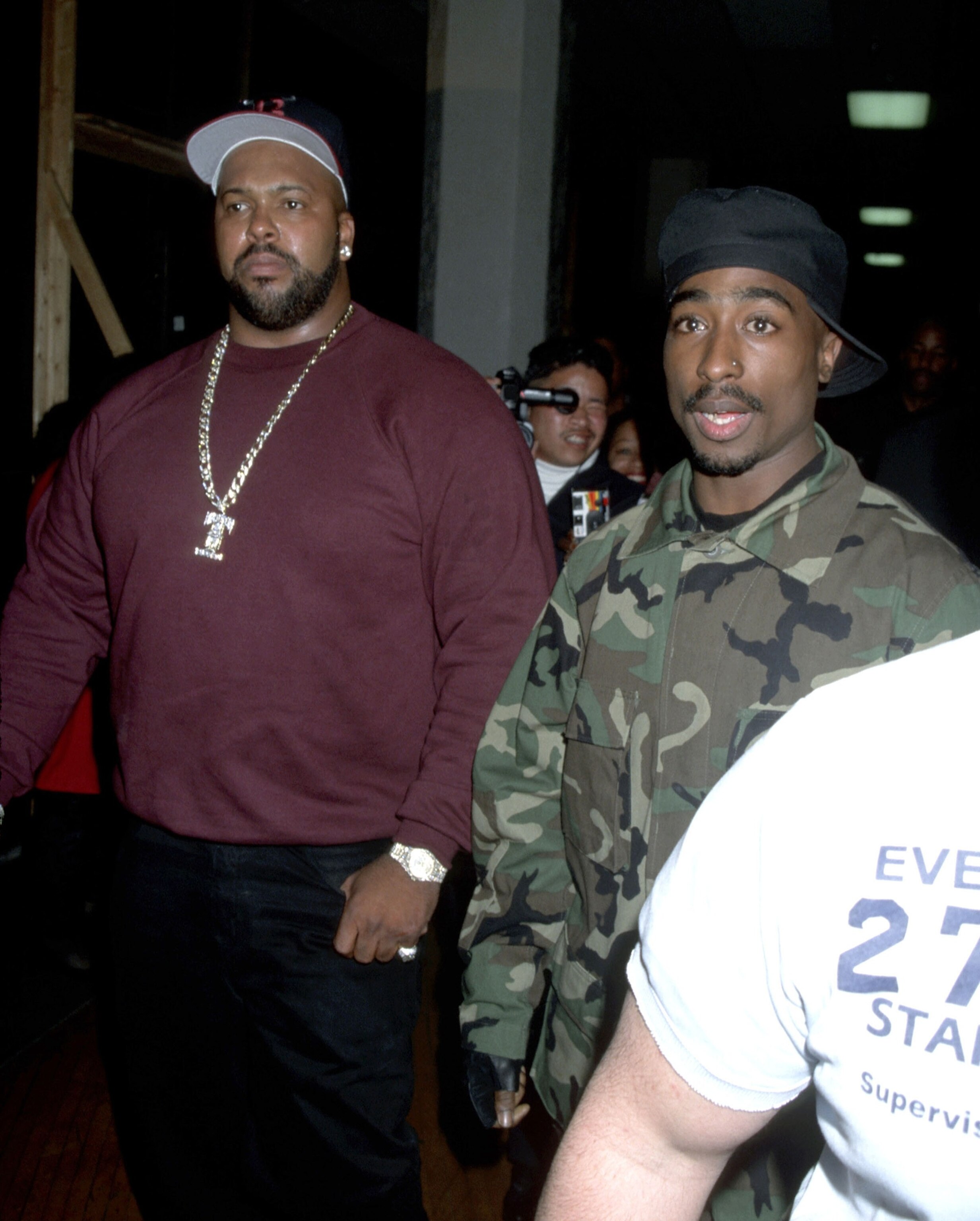 Marion "Suge" Knight (left) and Tupac Shakur together at the 10th Annual Soul Train Music Awards, March 29, 1996. (Photo by Jim Smeal/Ron Galella Collection via Getty Images)Jim Smeal/Ron Galella Collection via Getty