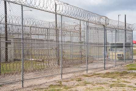 The fence of the Port Isabel detention center.Photograph: Verónica G Cárdenas/Reuters