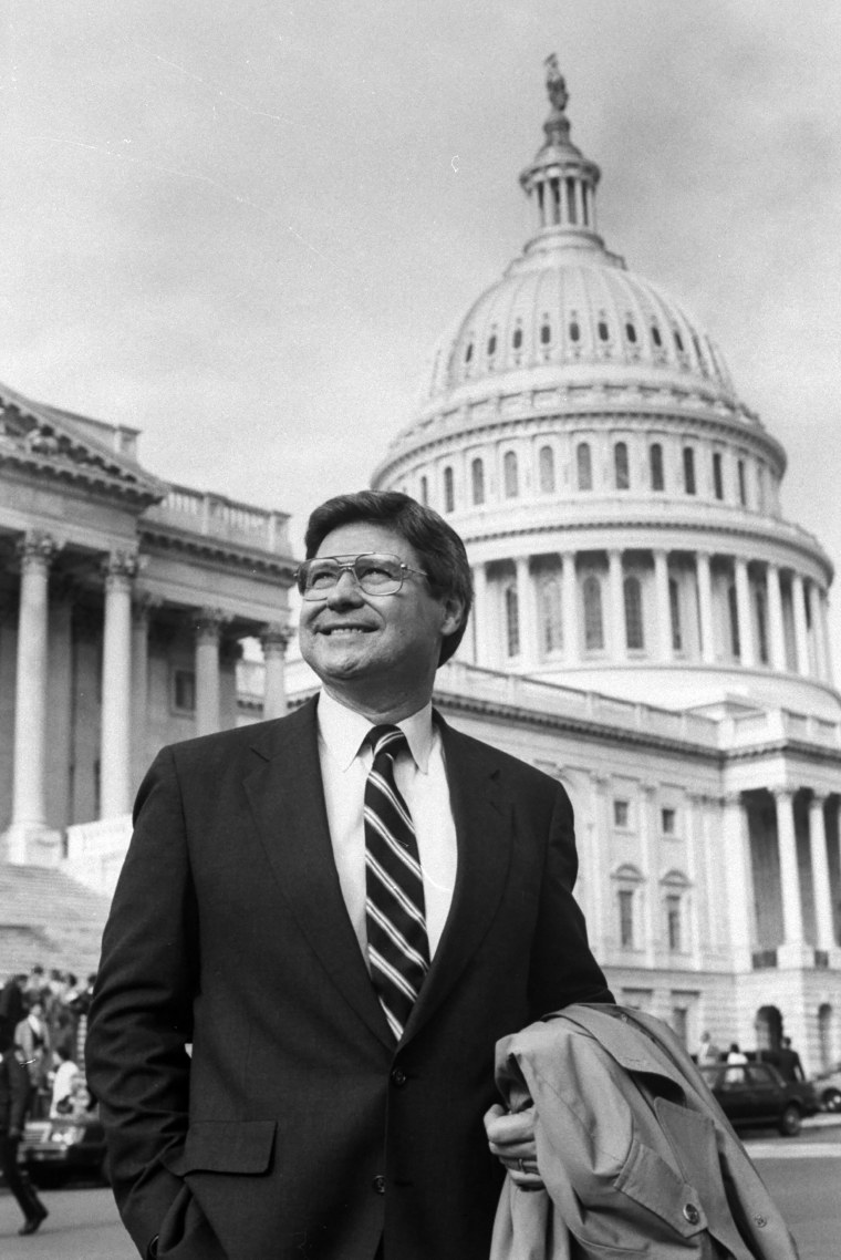 Jones in front of the U.S. Capitol in 1989.Marianne Barcellona / Getty Images file