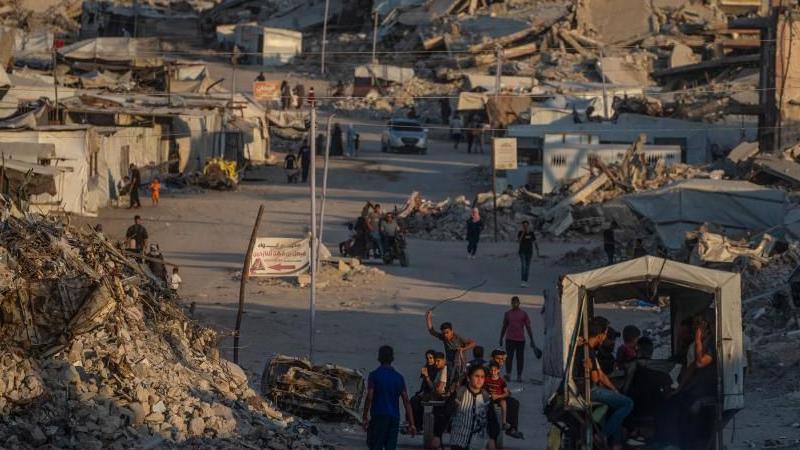 Image caption,Much of Gaza has been left in ruins after Israel's war in the territory