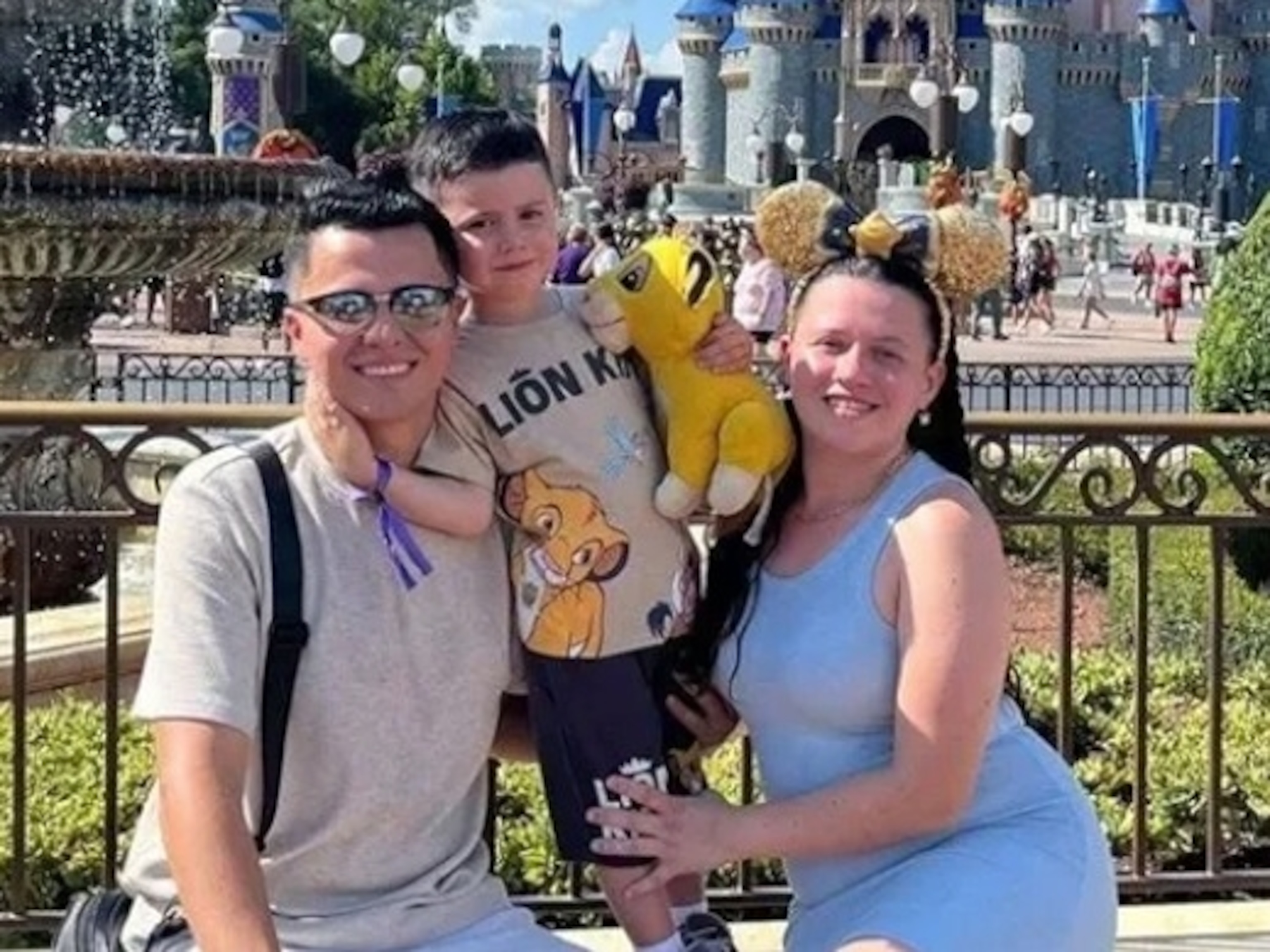 Sara Sanchez, along with her 5-year-old son and her partner AndresIL Punto Ristorante and Marco LaGuardia Hotel