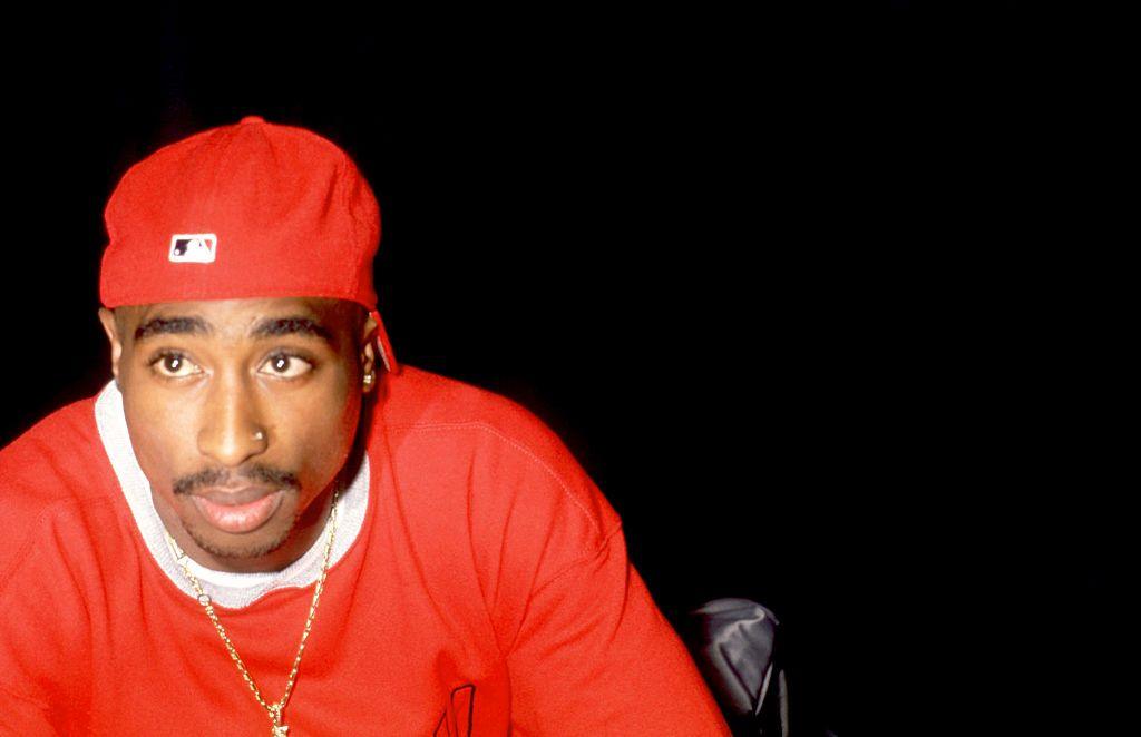 Image caption,Tupac is now one of the most recogniseable faces in hip hop