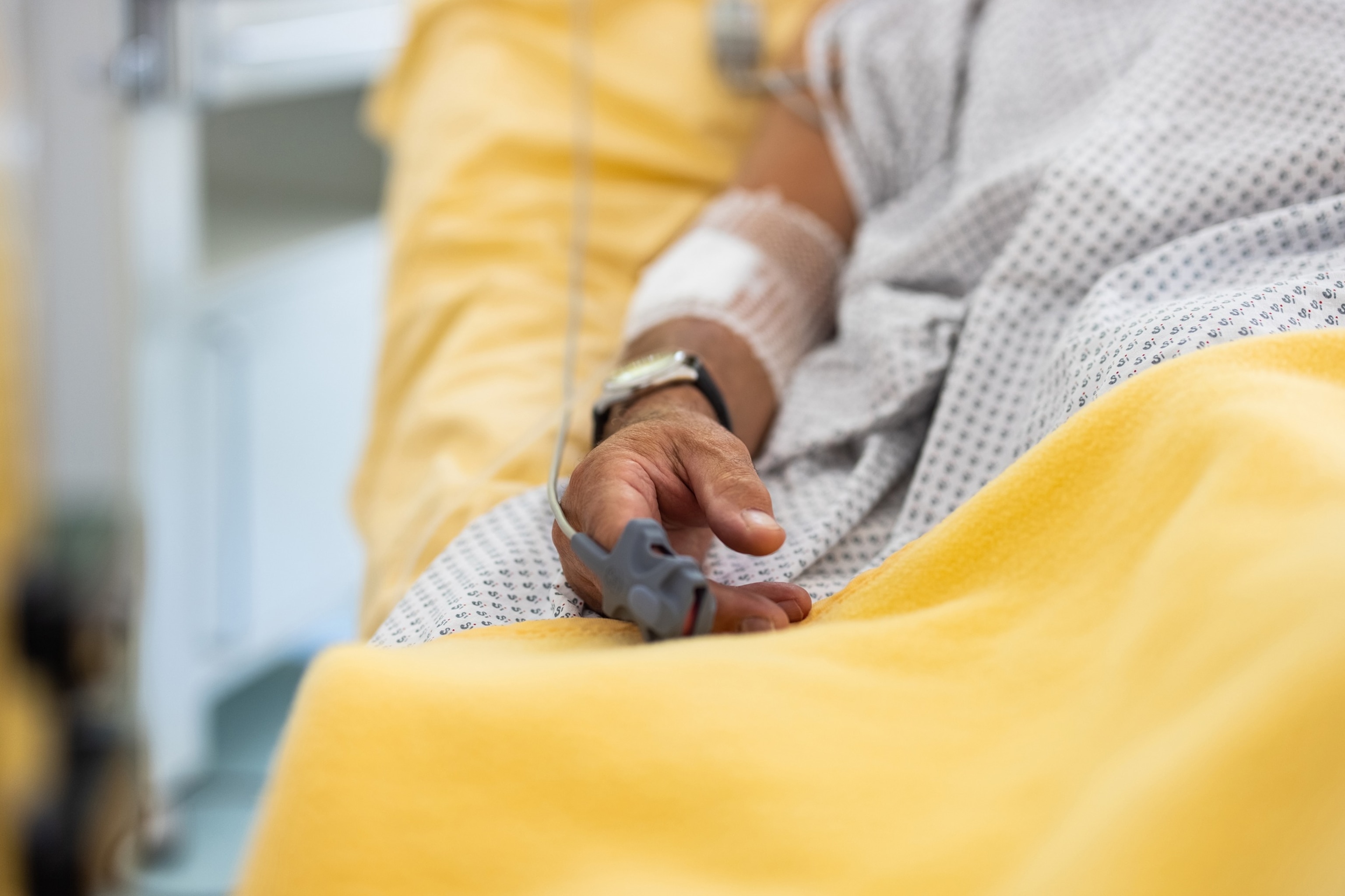 Stock photo of a patient in the hospital.Luis Alvarez/STOCK PHOTO/Getty Images