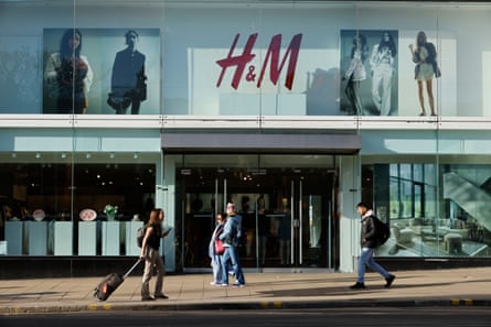 H&M, along with John Lewis and Zara, has reported tough trading conditions and a squeeze on sales.Photograph: Murdo MacLeod/The Guardian