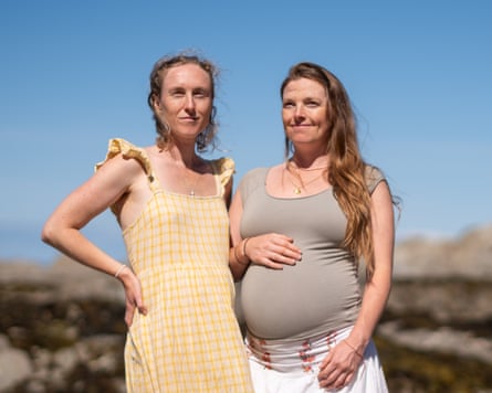 Jemima Knight, left, and her sister Harriet Knight.Photograph: Jim Wileman/The Guardian