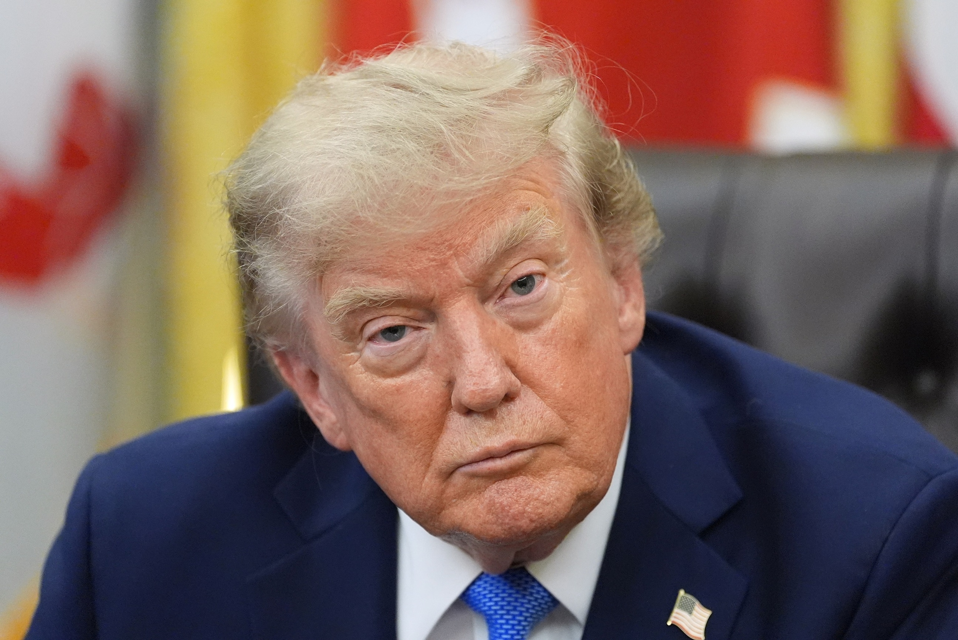 President Donald Trump speaks in the Oval Office of the White House, Aug. 6, 2026, in Washington.Alex Brandon/AP Photo