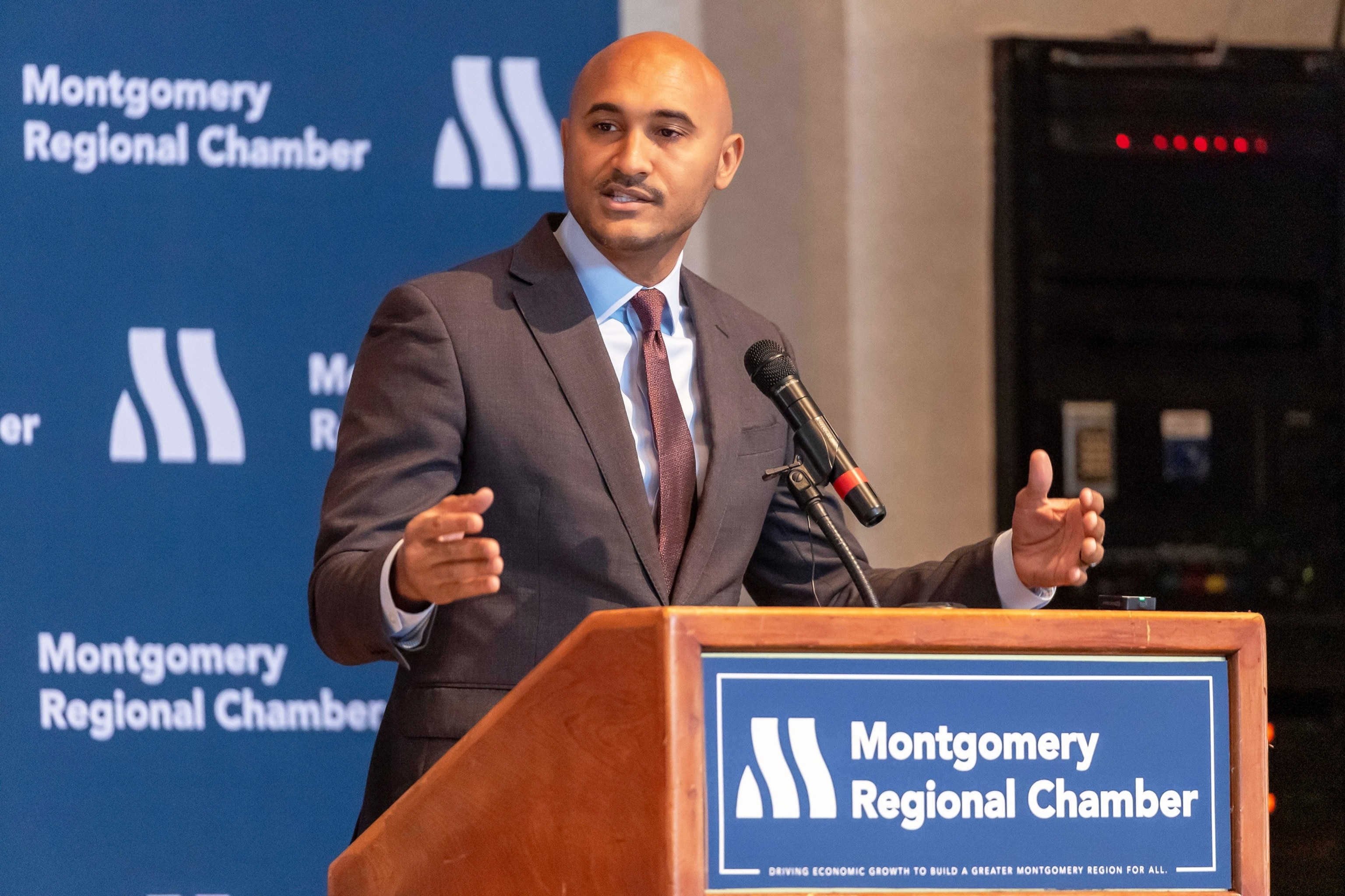 Rep. Shomari Figures speaks at the Washington Brief series, July 29, 2026, in Montgomery, Ala.Vasha Hunt/AP Photo