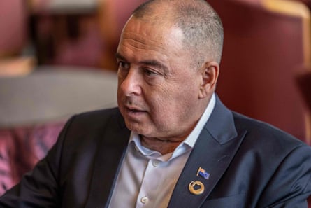 Cook Islands prime minister Mark Brown on the sidelines of the G7 Summit leaders’ meeting in 2023.Photograph: Yuichi Yamazaki/AFP/Getty Images