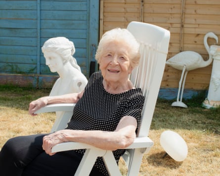 Margaret Heggett, 95, was photographed for the project.Photograph: Jon Pountney