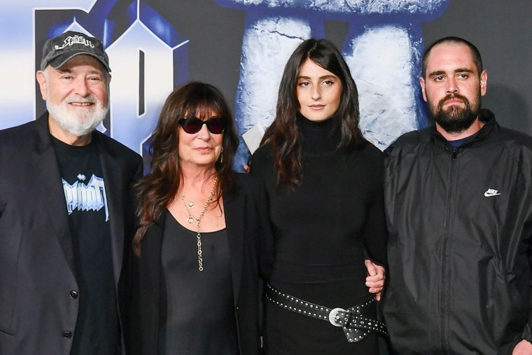 From left, Rob Reiner, Michele Singer Reiner, Romy Reiner and Nick Reiner on Sept. 9, 2025, in Los Angeles.Richard Shotwell / Invision / AP