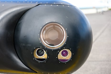 A gyroscopic sensor system aboard a WB-57 Canberra aircraftPhotograph: Denis Balibouse/Reuters