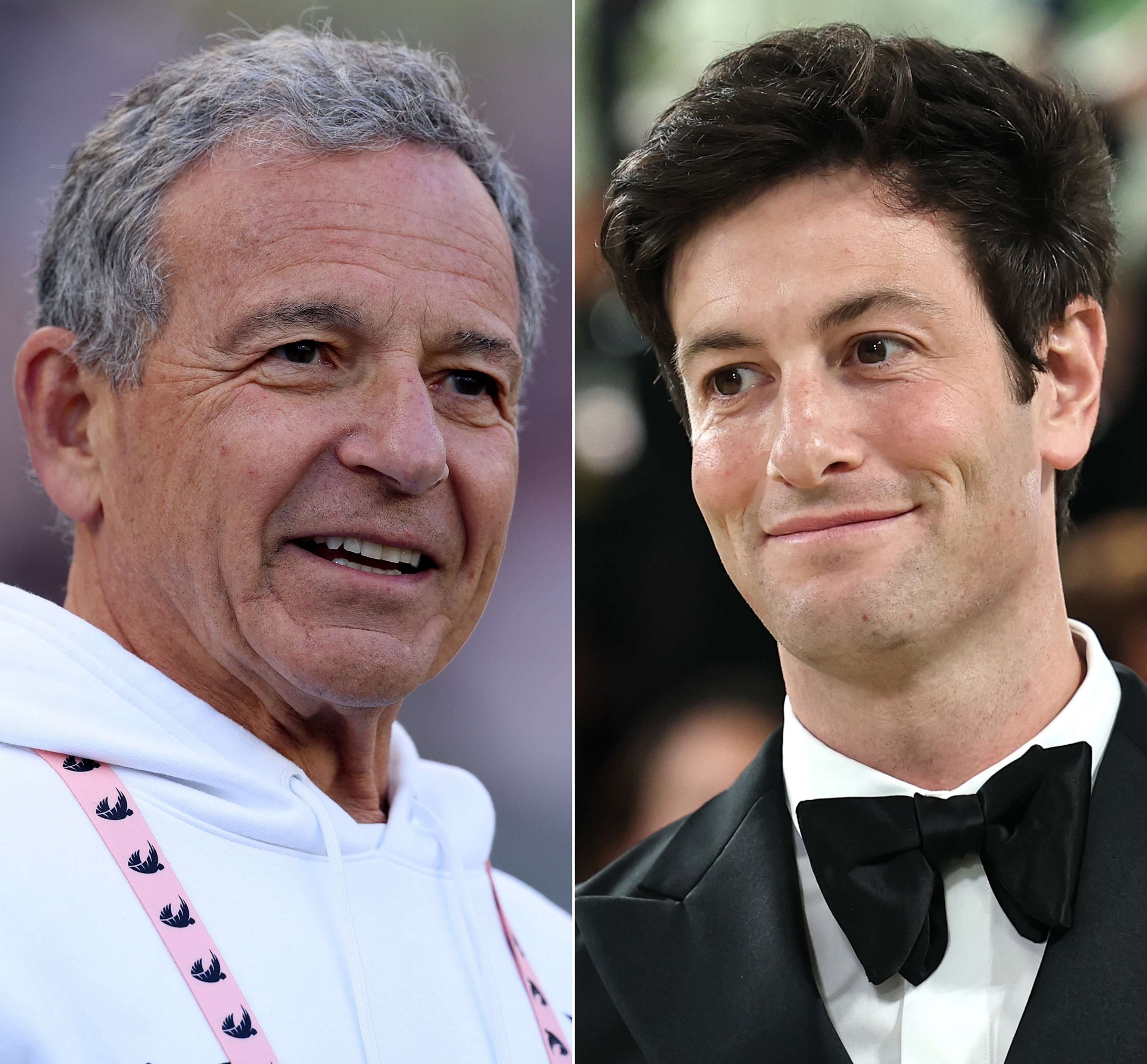 Walt Disney Company CEO Bob Iger in Los Angeles, May 2, 2026 and Josh Kushner in New York, May 4, 2026.Getty Images