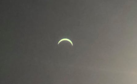 David’s picture of the eclipse on Hampstead Heath, London.Photograph: David/Guardian community