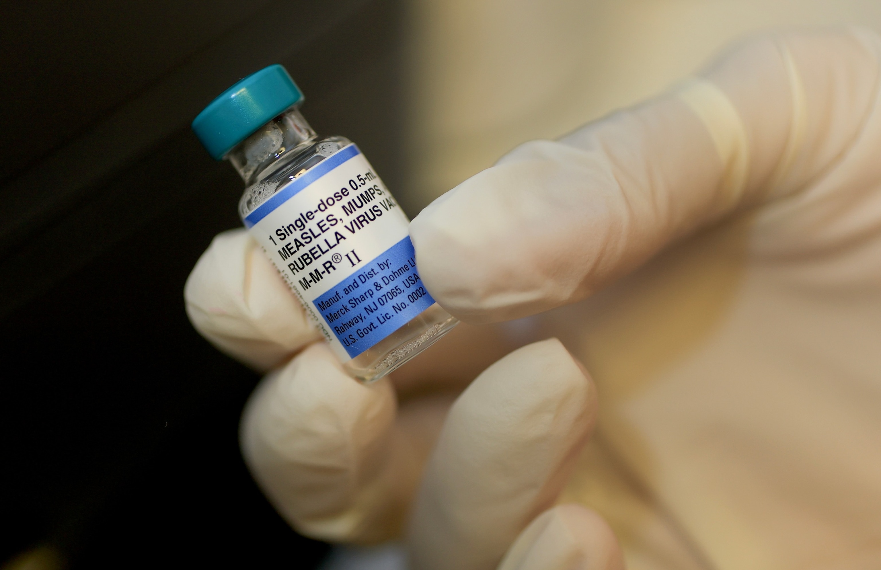 A vial of MMR vaccine is prepared at a doctor's office, Sept. 12, 2025, in Coral Gables, Fla.Joe Raedle/Getty Images