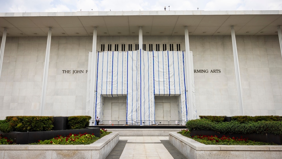 The John F. Kennedy Center for the Performing Arts in Washington, August 12, 2026.Jim Lo Scalzo/EPA/Shutterstock