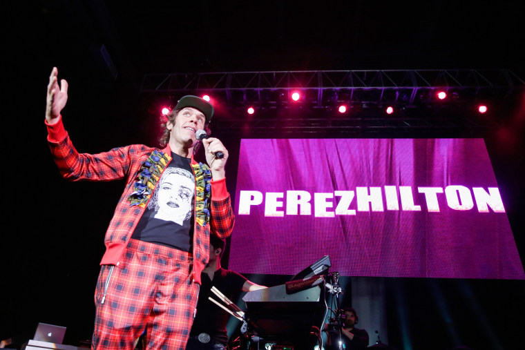 Hilton speaks at the Perez Hilton Music Showcase at South by Southwest in Austin, Texas, in 2013.Rick Kern / Getty Images for SXSW file