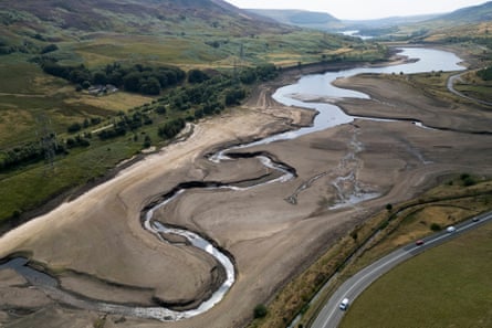 Woodhead reservoir near Manchester.Photograph: Jon Super/AP