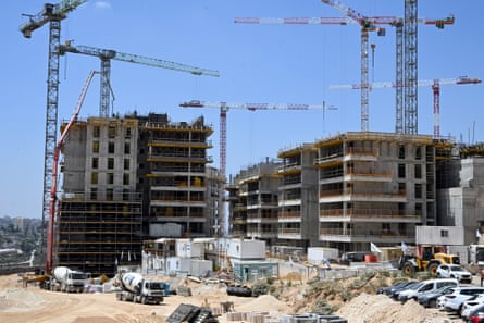 Thousands of residential units under construction in the Giv’at Ze’ev settlement in the West Bank, near Jerusalem and Ramallah, 6 August 2026.Photograph: Debbie Hill/UPI/Shutterstock