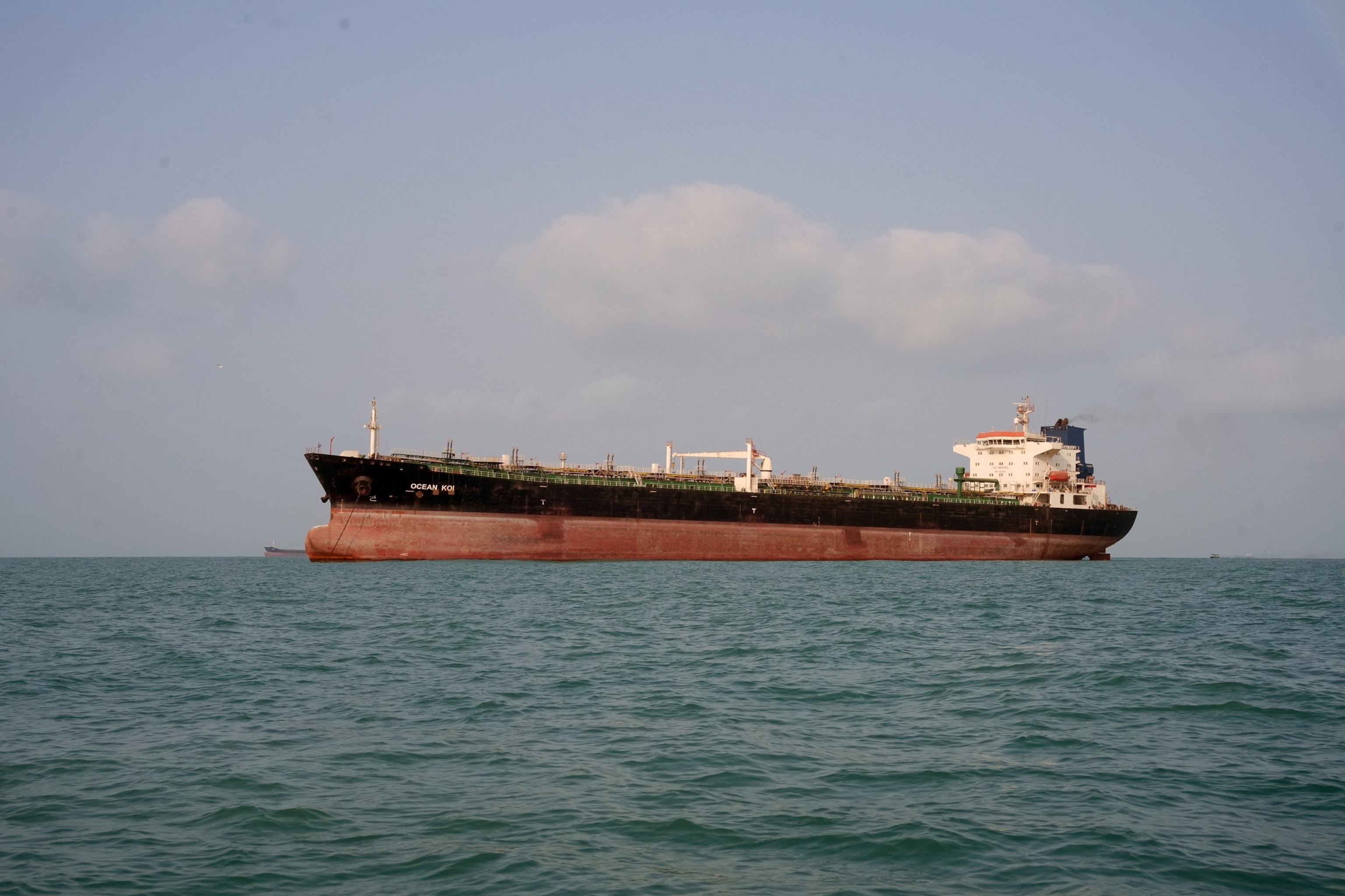 An oil products tanker is anchored in the Strait of Hormuz, Aug. 10, 2026, off the coast of Bandar Abbas, Iran.Ali Saeedi/Getty Images