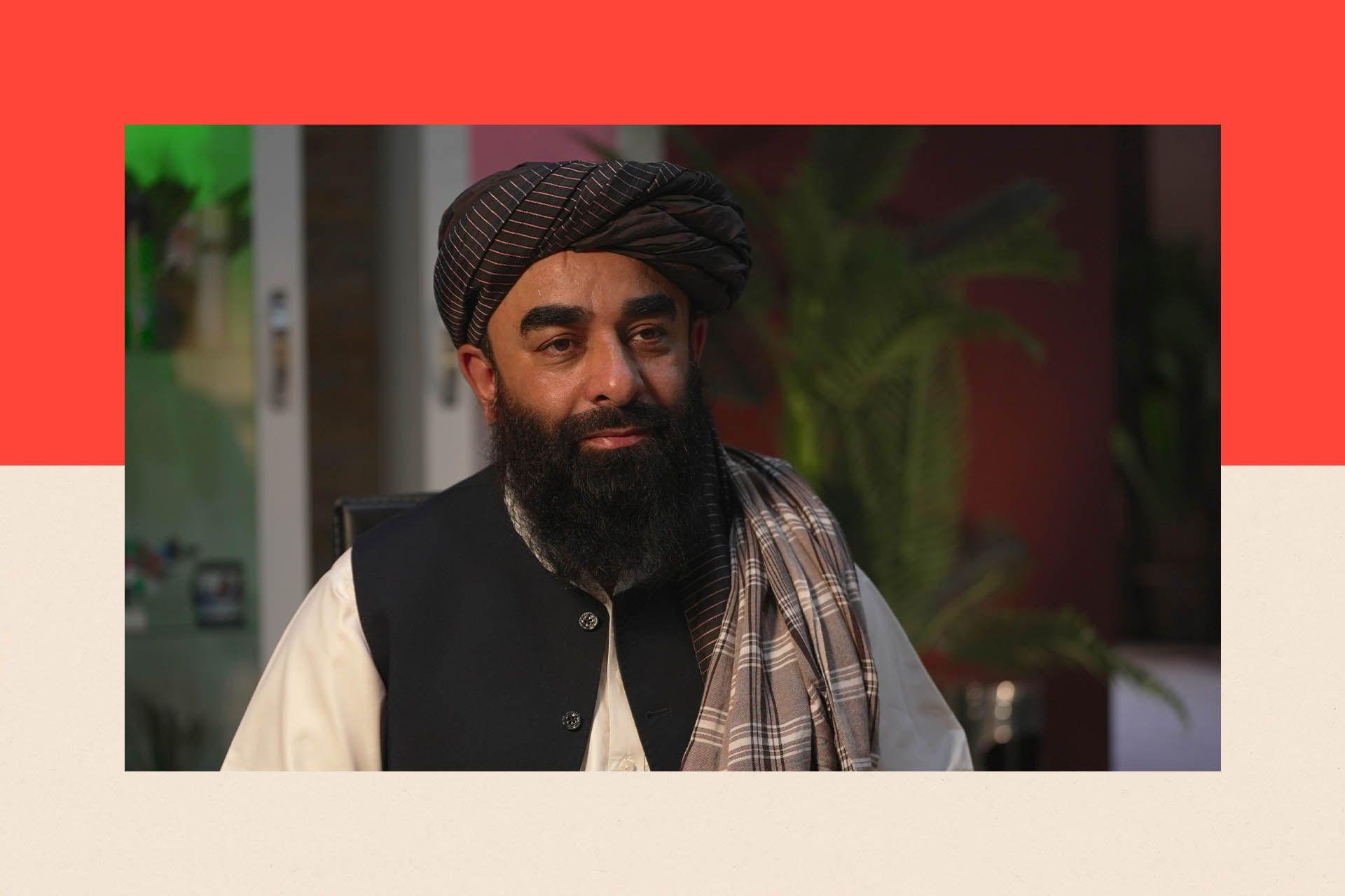 Image caption,Zabihullah Mujahid says closer diplomacy will help talks