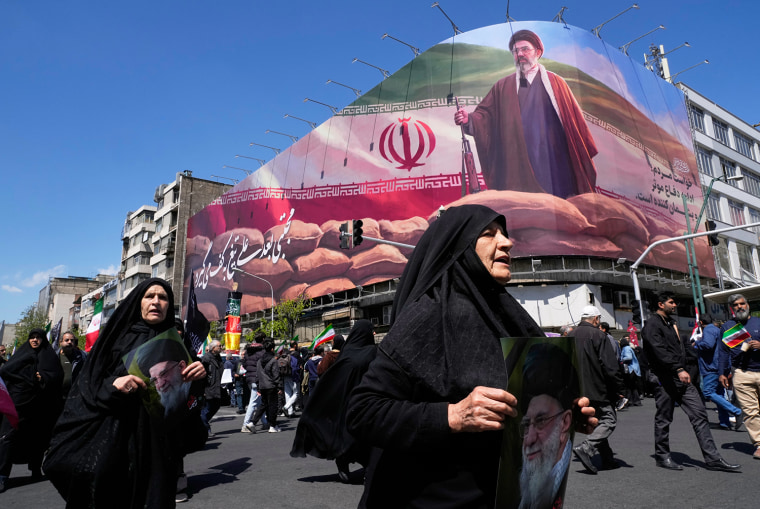 After the supreme leader was killed in February, the Iranian regime posted banners of his son and successor, Mojtaba Khamenei, around Tehran.Vahid Salemi / AP