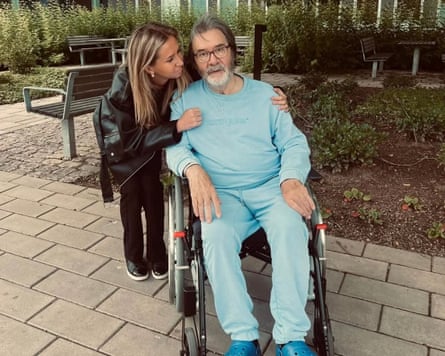 Horace Mason, 74, seen here with his daughter Michelle, is in full-time care but faces deportation from Sweden.Photograph: The Mason family