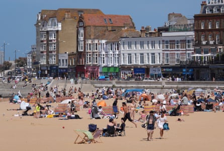 The beach in Margate, Kent.Photograph: Gareth Fuller/PA