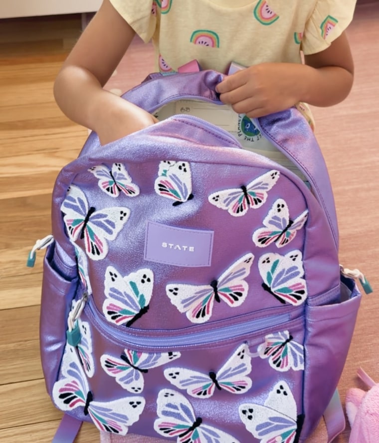 State backpacks come in an array of designs for boys and girls, but this metallic purple with butterflies was the clear winner for my 5-year-old.Courtesy Bethany Heitman-Samuda