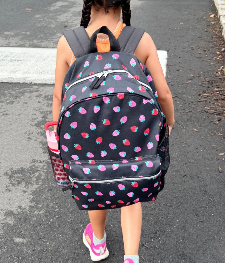 My daughter loved the strawberry design of this back pack and I appreciated that the black color didn’t show every grass stain and dirt scuff.Courtesy Bethany Heitman-Samuda
