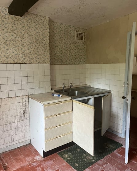 Black mould on the ceiling of a former duchy of Lancaster property sold last year.Photograph: Nick Sommerlad
