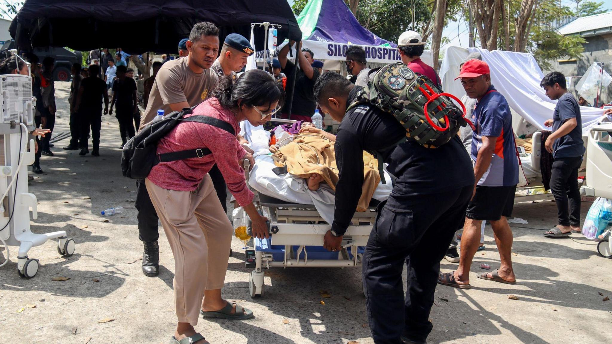 Image caption,The area is mountainous and the assessment will take time, officials say