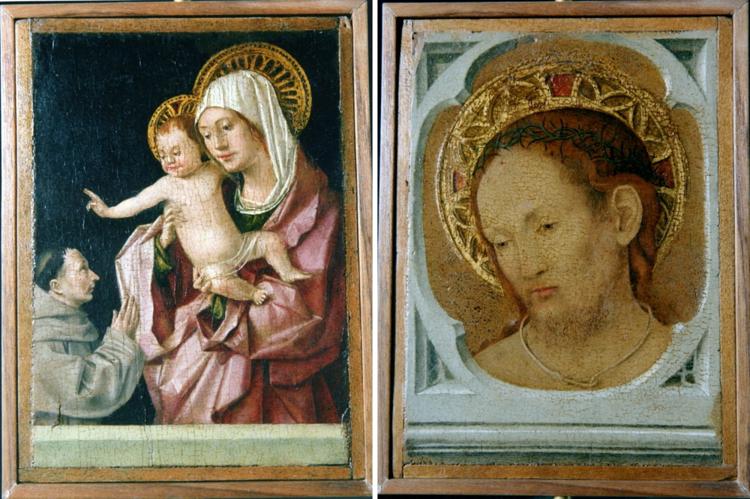 Image caption,A double-sided panel of the Madonna with Child and Christ in Pietà was also stolen