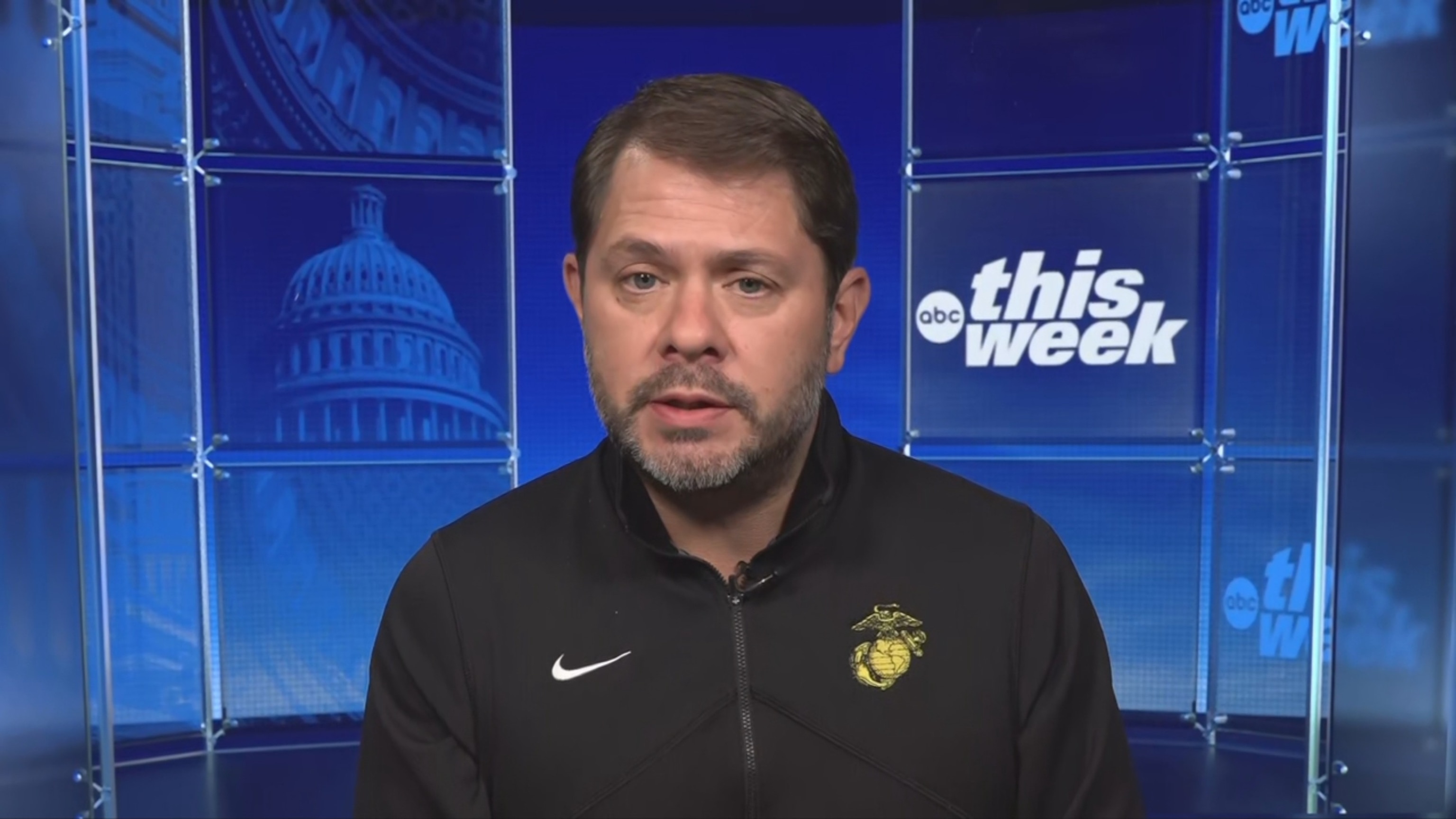 Sen. Ruben Gallego, D-Ariz., appears on ABC News' "This Week" on Aug. 16, 2026.ABC News