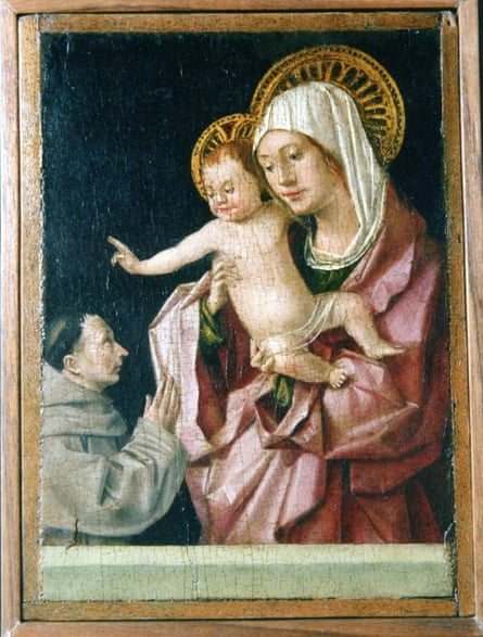 The fourth, smaller stolen work, which depicts Virgin and Child.Photograph: Museo Regionale Accascina Messina/Reuters