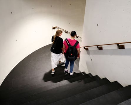 Visitors descend from the viewing platform inside the statue.Photograph: Adam Burakowski/East News/Shutterstock